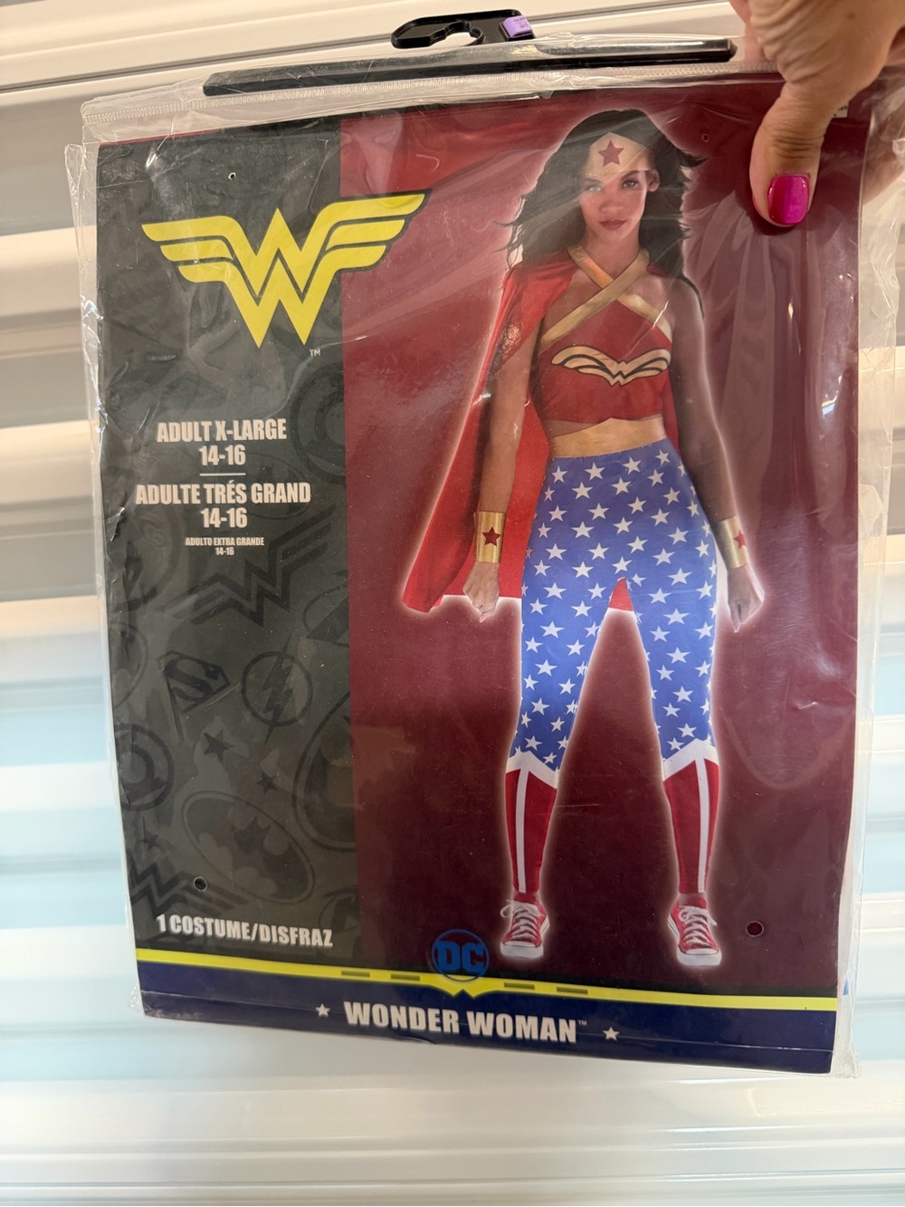 Wonder Woman Women's Superhero Costume - Red, Blue & Gold